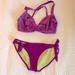 Athleta Swim | Athleta Bikini Swimsuit- 32d/Dd | Color: Purple | Size: S