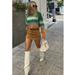 Zara Sweaters | Blogger's Fave! Zara Brushed Effect Knit Sweater Nwt | Color: Green/Orange | Size: S