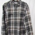 Carhartt Shirts | Carhartt Flannel Shirt Men’s 2xl Gray Plaid Work Wear Heavy Weight Long Sleeve | Color: Gray | Size: Xxl