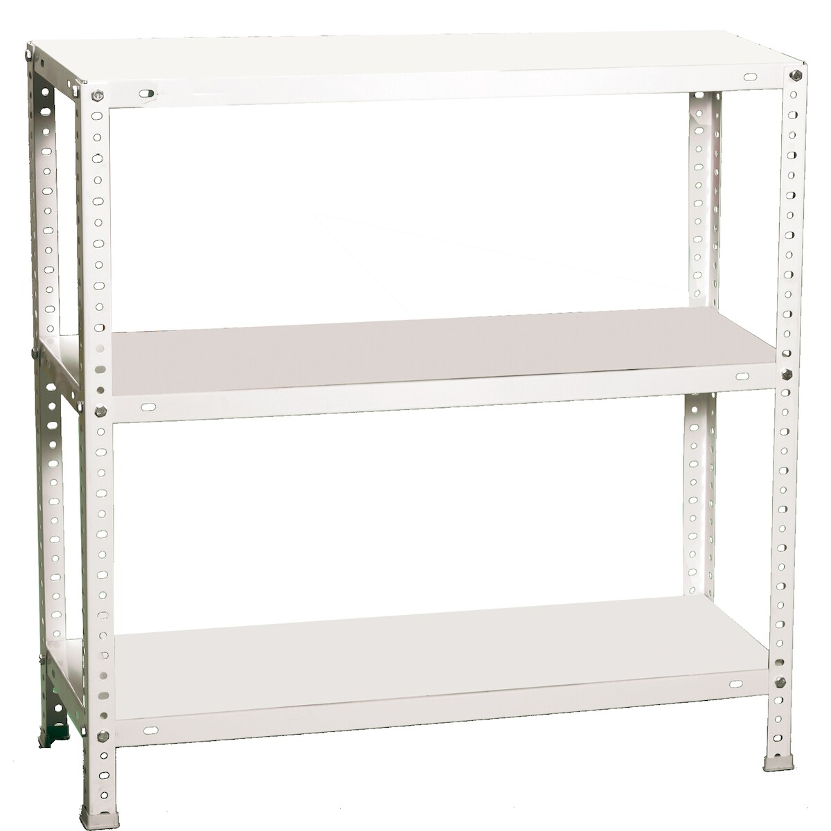 SimonRack Advantage Metallregal mit 3 Böden und Schrauben. Farbe WEISS 900x800x500 mm Image