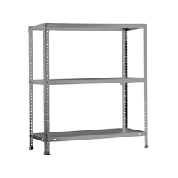 SimonRack Advantage Metallregal mit 3 Böden und Schrauben. Farbe GRAU 1000x900x500 mm Image