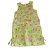 Lilly Pulitzer Dresses | Lilly Pulitzer Girl Shift Dress Sz 12 Lime Green Umbrella Cherry Print Lined | Color: Green/Pink | Size: 12g