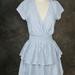 American Eagle Outfitters Dresses | American Eagle Outfitters, Dress, Two Tier Ruffle With Stripes, Size S | Color: Blue/White | Size: S