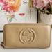 Gucci Bags | Gucci Beige Leather Soho Zip Around Organizer Wallet | Color: Tan | Size: Os