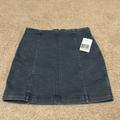 Free People Skirts | Free People Denim Mini Skirt Size 10 | Free People Mini Skirt | Fp Skirt Nwt | Color: Blue | Size: 10