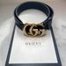 Gucci Accessories | Gold/Black Gucci Gg Belt W/ Receipt & Box | Color: Black/Gold | Size: 75