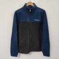 Columbia Jackets & Coats | Columbia Men's Gray/Blue Full Zip Fleece Jacket Size L | Color: Blue | Size: L