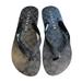Coach Shoes | Coach G3434 "Zak" Flip Flops In Signature Black/Coal Women's Size 8 | Color: Black/Gray | Size: 8