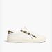 Madewell Shoes | Madewell Sidewalk Low Top Sneakers Snakeskin Embossed Leather White Size 8 | Color: Brown/White | Size: 8