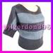 American Eagle Outfitters Sweaters | American Eagle Outfitters Baby Blue & Gray Short Sleeve Striped Sweater Small | Color: Blue/Gray | Size: S