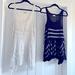 Free People Dresses | 2 Free People Voile Trapeze Slip Dresses In Black (Xs) Or White (S) - Like New | Color: Black/White | Size: S