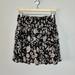 Anthropologie Skirts | Anthropologie Black And Cream Floral Print Tiered Skirt Small | Color: Black/Cream | Size: S