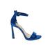 Jessica Simpson Heels: Blue Solid Shoes - Women's Size 8 1/2 - Open Toe