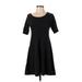 Ganni Casual Dress - A-Line: Black Marled Dresses - Women's Size Small
