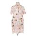 Rachel Zoe Casual Dress - Shirtdress: Pink Print Dresses - Women's Size Small