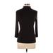 AK Anne Klein Long Sleeve Turtleneck: Black Tops - Women's Size Large