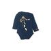 Under Armour Long Sleeve Onesie: Blue Bottoms - Size 6-9 Month