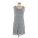 R&M Richards Casual Dress: Gray Marled Dresses - Women's Size 6 Petite