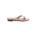 Italian Shoemakers Footwear Flip Flops: Tan Solid Shoes - Women's Size 8 - Open Toe