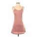 Nasty Gal Inc. Casual Dress - A-Line Scoop Neck Sleeveless: Pink Print Dresses - Women's Size 4