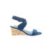 Journee Collection Wedges: Blue Shoes - Women's Size 6 1/2