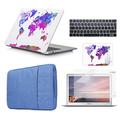 AUSMIX Macbook Pro 13 Inch Case 2016-2019 - [Bundles 5 in 1] Plastic Case,Laptop Sleeve,Keyboard Cover,Mouse Pad,Screen Protector Pro Retina 13" (Models:A1706/A1989/A2159) - Colorful Map