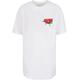 T-Shirt MERCHCODE "Damen Ladies WOW Comic Boyfriend Tee" Gr. S, weiß (white) Herren Shirts Oversize