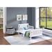 Olive & Opie Connelly Reversible Panel Toddler Bed White/Rockport Gray