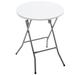 BTEXPERT 2 Foot Indoor Outdoor White Round Folding table Portable for Patio Coffee Dining Party Event Home Kitchen