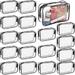 18pcs Clear Makeup Bags,Waterproof Storage Bag with Zipper Transparent Travel Makeup Cosmetic Bag