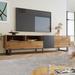 Modern TV Stand for up to 80" TV with Double Storage Space, TV Console Table Entertainment Center for Living Room Home Theatre