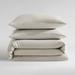 Calvin Klein TENCEL Reversible Solid 3 Piece Duvet Cover Set, Cotton in White | King Duvet + 2 King Shams | Wayfair USHSFN1277677