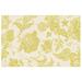 Black 45 x 27 x 0.5 in Area Rug - MacKenzie-Childs Marquee Floral Rug - Chartreuse Wool | 45 H x 27 W x 0.5 D in | Wayfair 350-07315