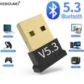 Adaptateur USB sans fil Bluetooth 5.3 dongle pour PC ordinateur portable haut-parleur sans fil