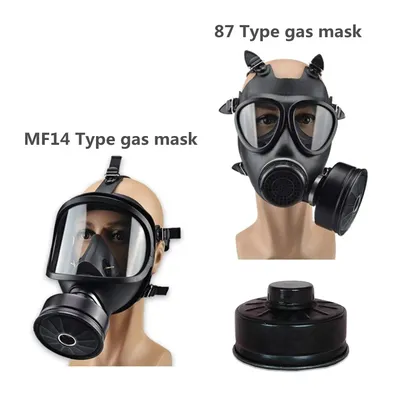 Masque à Gaz Complet de Type MF14/87 Protection contre la Pollution Nucléaire Filtre Respiratoire