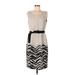 Hobbs London Casual Dress - Sheath Scoop Neck Sleeveless: Gray Print Dresses - Women's Size 12