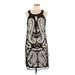 INC International Concepts Casual Dress - Shift Keyhole Sleeveless: Black Print Dresses - Women's Size Large - Paisley Wash