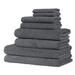 Latitude Run® 8 - Piece Turkish Cotton Multi-Size Set Guest Room Case Pack Turkish Cotton in Gray/Black | 24 W in | Wayfair