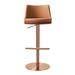 Everly Quinn Yna Swivel Adjustable Height Stool Upholstered/Metal in Brown/White | 19 W x 19 D in | Wayfair 9BF2FBDBDD764A32B7977C30DA64D879