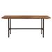 Millwood Pines Cieron Rectangular 38" L x 70" W Wood/Metal in Black/Brown/Gray | 30 H x 38 W x 70 D in | Wayfair 232394FFD6E4476B86A06DF4818DEC26