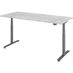 bümö Schreibtisch elektrisch Bluetooth & App XDLR Rechteck: 180 x 80 cm - Beton Graphit Image