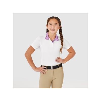 Piper Kids Short Sleeve Show Shirt by SmartPak - M - Lucky Horseshoes - Smartpak