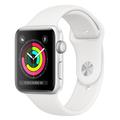 Montre Connectée APPLE WATCH Series 3 38mm Boîtier Argent, Bracelet Blanc Reconditionnée Grade A+