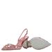 Hina Pink Lace Crystal Slingback Pumps