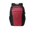 Port Authority PABG232 Transport Backpack in Rich Red/Black size OSFA | Denier Polyester BG232