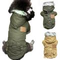 Pet winter thickened hiking coat jacket hooded coat winter waterproof warm dog clothes clothes thick pad