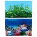 2 Pcs Decor Aquarium Poster Background Aquarium Ocean Sticker Fish Tank Aquarium Background Fish Tank Stickers Plastic Thick Film Paper