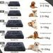 DABEI Soft Thickened Plush Pet Bed For Dogs Calming And Washable Pet Cushion Sofa With Soft Pillow Nest