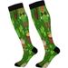 Coolnut St. Patrick s Day Shamrock Leprechaun and Pot Of Gold Compression Socks for Women and Men(2Pairs)-Best Support for Running Athletic Nursing Travel