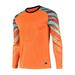 TiaoBug Kids Boys Goalkeeper Jersey Padded Goalie Shirt Soccer Sports Uniform Long Sleeve Football Training Tops Orange XS